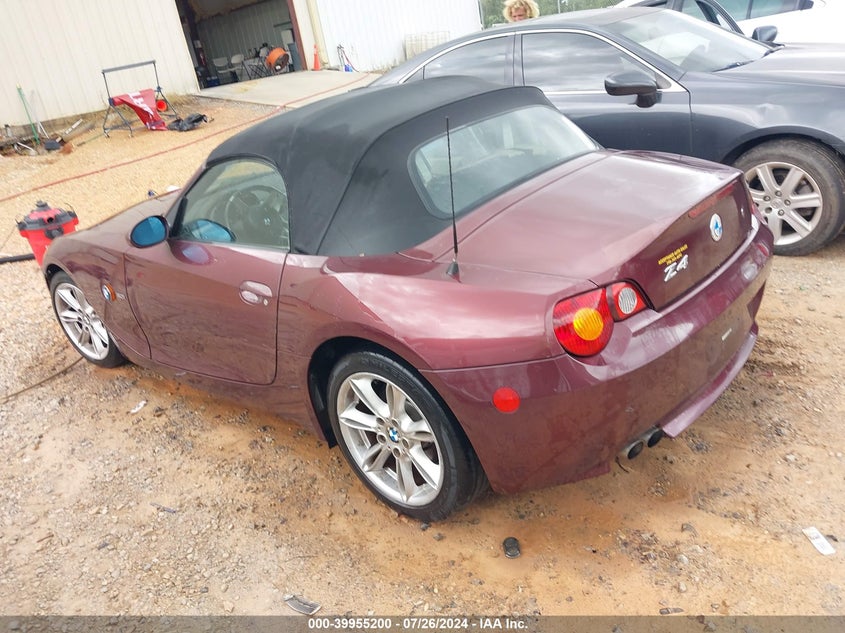 2003 BMW Z4 3.0I VIN: 4USBT53473LT21283 Lot: 39955200
