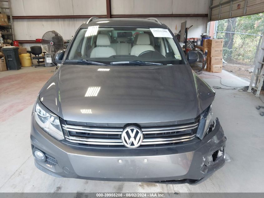 2012 Volkswagen Tiguan Se VIN: WVGAV7AXXCW002569 Lot: 39955208