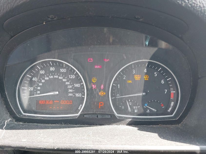 2009 BMW X3 xDrive30I VIN: WBXPC93479WJ28385 Lot: 39955281