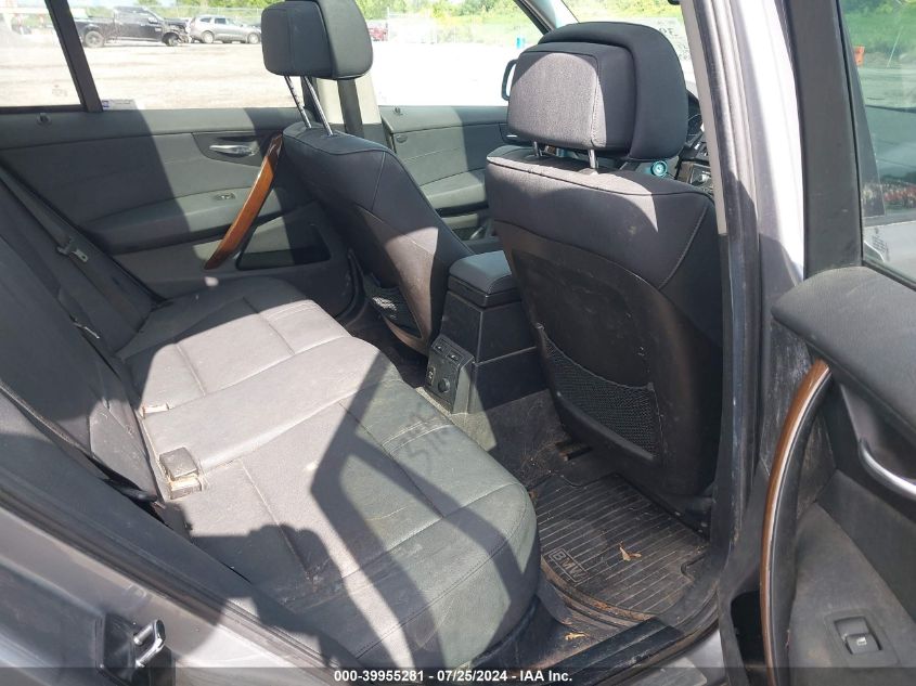 2009 BMW X3 xDrive30I VIN: WBXPC93479WJ28385 Lot: 39955281