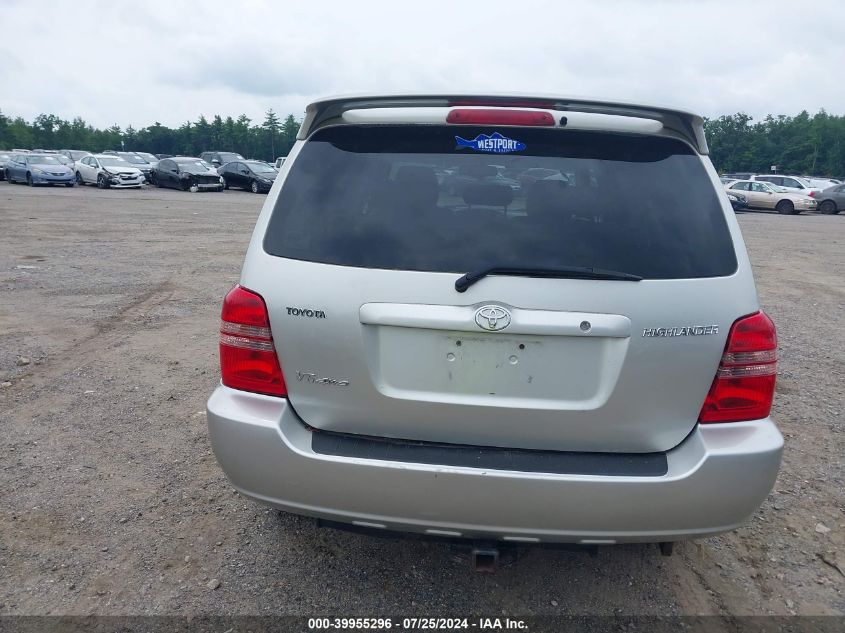 2002 Toyota Highlander Limited V6/V6 VIN: JTEHF21A720092758 Lot: 39955296