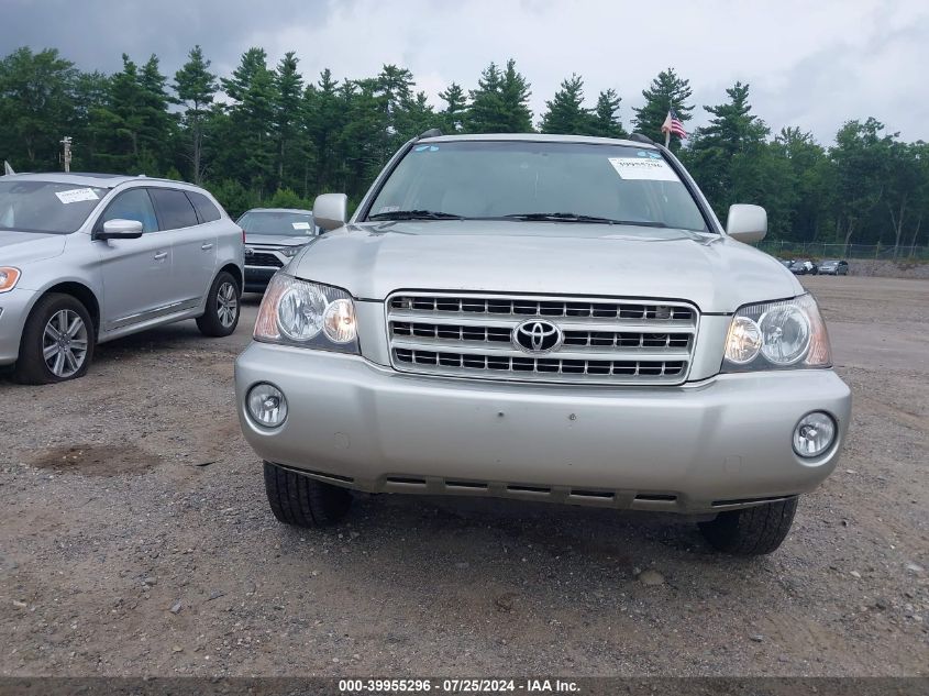 2002 Toyota Highlander Limited V6/V6 VIN: JTEHF21A720092758 Lot: 39955296