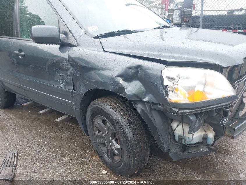 2005 Honda Pilot Ex-L VIN: 2HKYF18515H500489 Lot: 39955408