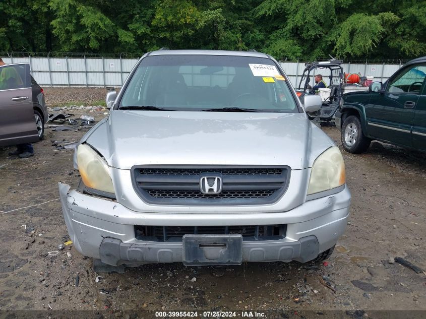 2005 Honda Pilot Ex-L VIN: 2HKYF18635H509896 Lot: 39955424