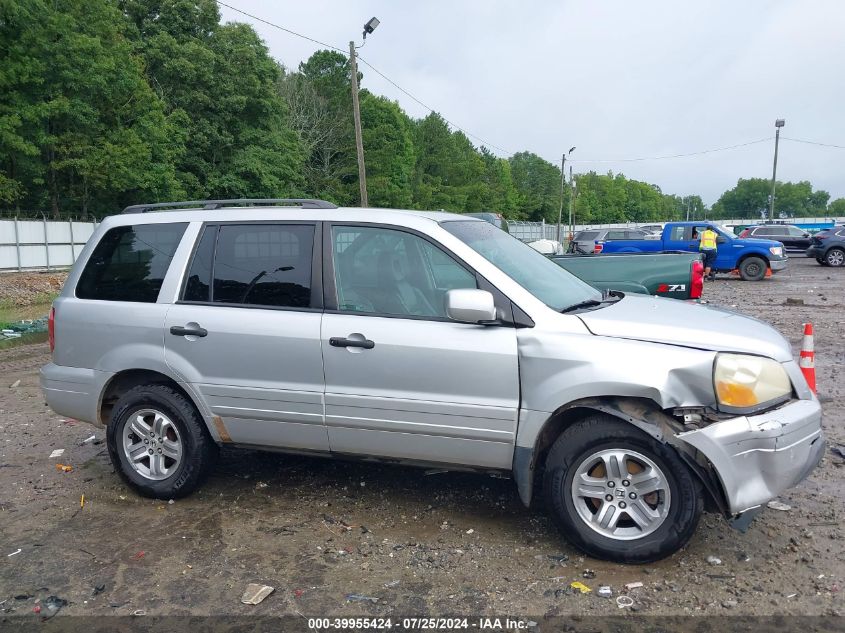 2005 Honda Pilot Ex-L VIN: 2HKYF18635H509896 Lot: 39955424