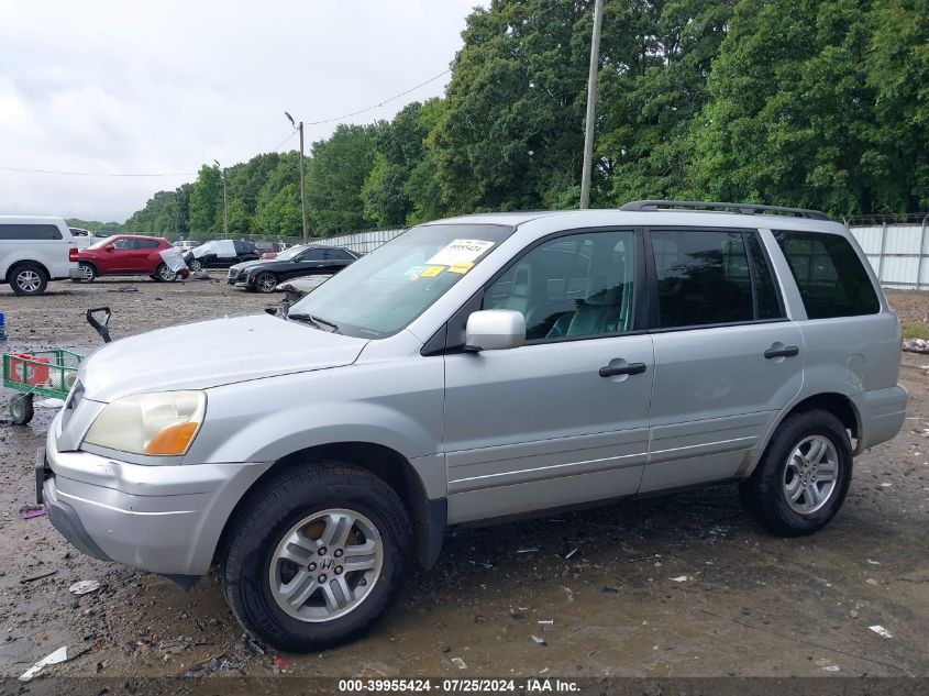 2005 Honda Pilot Ex-L VIN: 2HKYF18635H509896 Lot: 39955424