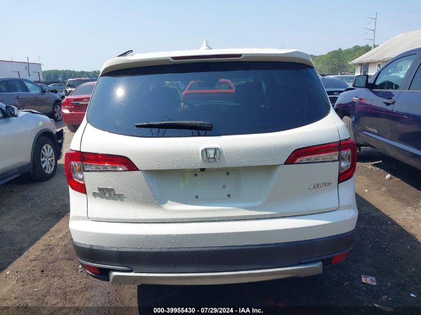 2019 Honda Pilot Ex-L VIN: 5FNYF6H48KB011683 Lot: 39955430