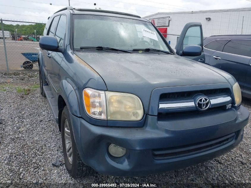 2005 Toyota Sequoia Limited V8 VIN: 5TDBT48A45S250012 Lot: 39955492