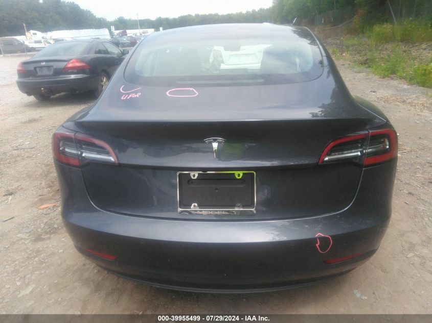 2022 Tesla Model 3 Rear-Wheel Drive VIN: 5YJ3E1EA0NF295471 Lot: 39955499