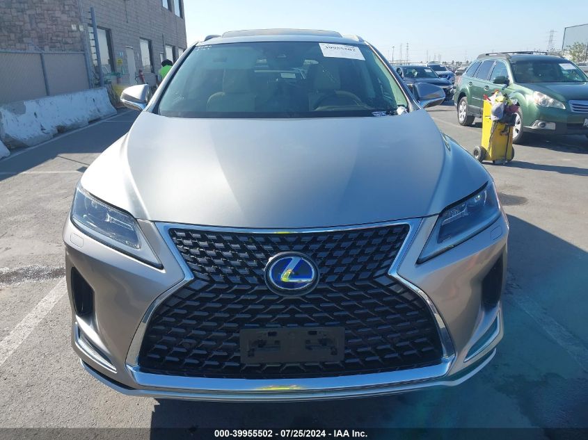 2020 Lexus Rx 450Hl VIN: JTJHGKFA0L2013735 Lot: 39955502