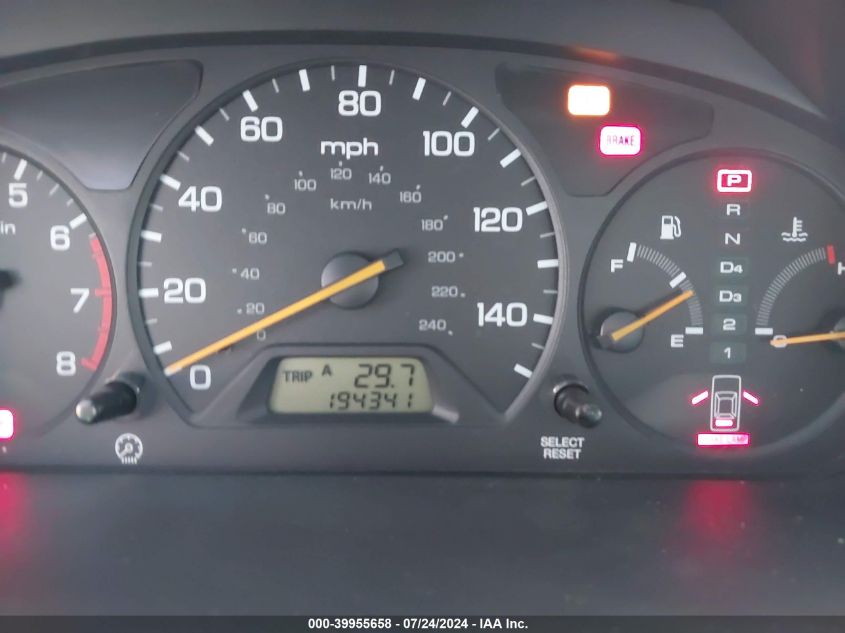 1999 Honda Accord Lx V6 VIN: 1HGCG2242XA027310 Lot: 39955658