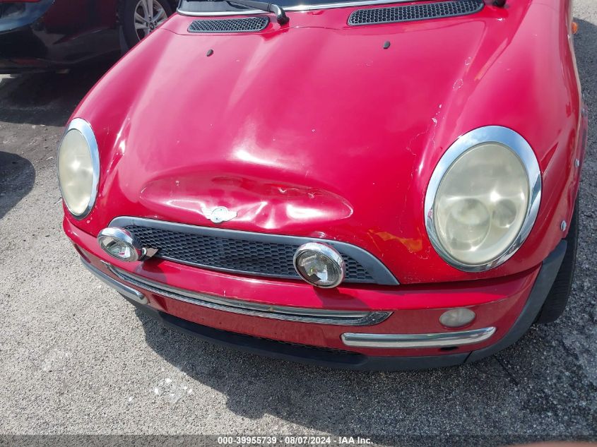 2004 Mini Cooper VIN: WMWRC33494TJ58997 Lot: 39955739