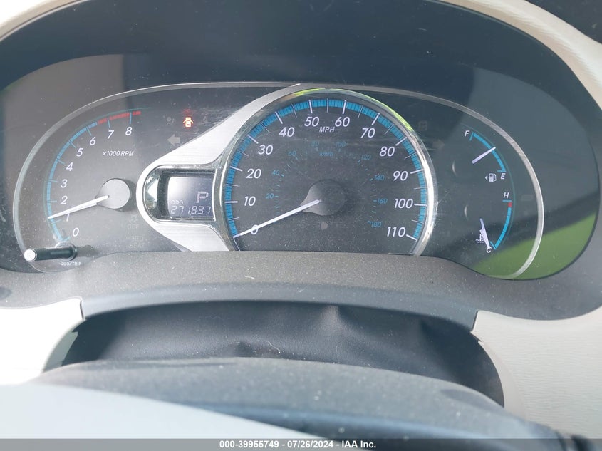 2011 Toyota Sienna Xle/Limited VIN: 5TDYK3DC1BS110669 Lot: 39955749