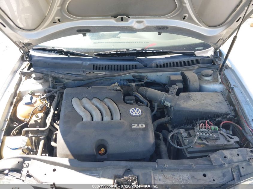 2001 Volkswagen Jetta Gls VIN: WVWSK61J71W699204 Lot: 39955810