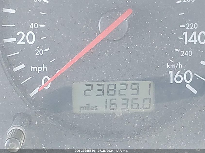 2001 Volkswagen Jetta Gls VIN: WVWSK61J71W699204 Lot: 39955810