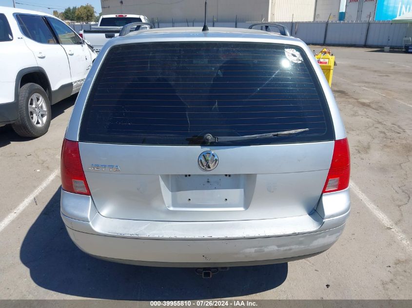 2001 Volkswagen Jetta Gls VIN: WVWSK61J71W699204 Lot: 39955810