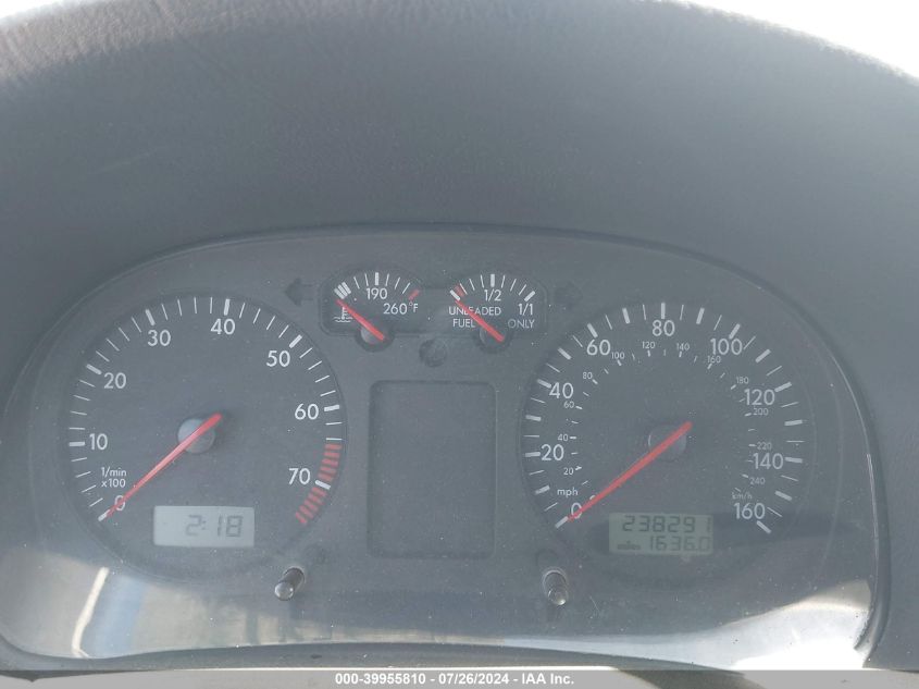 2001 Volkswagen Jetta Gls VIN: WVWSK61J71W699204 Lot: 39955810