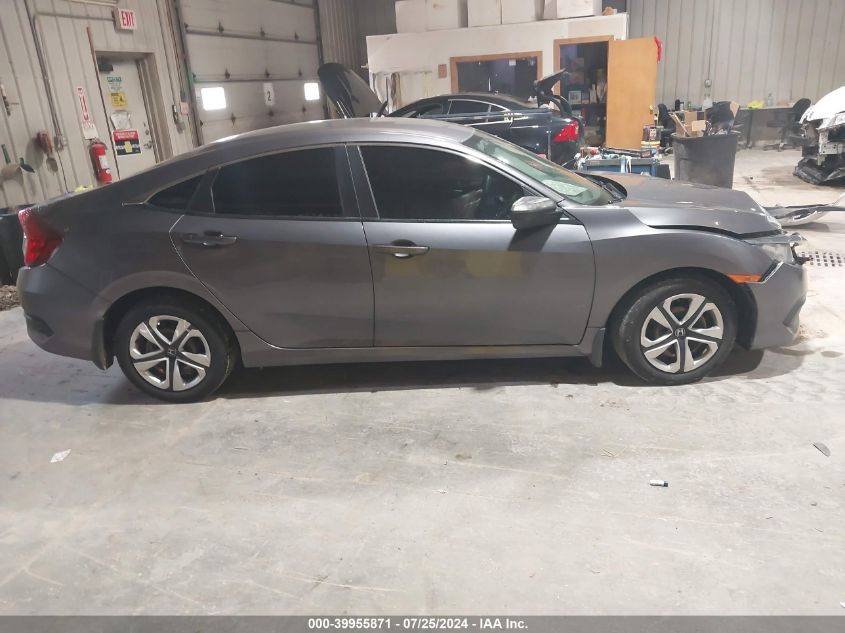 2018 Honda Civic Lx VIN: 19XFC2F52JE039584 Lot: 39955871