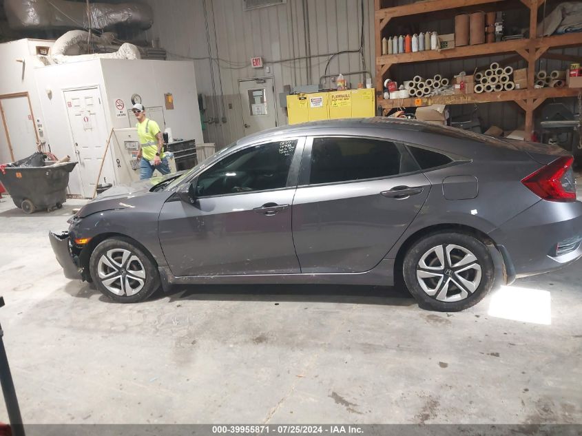 2018 Honda Civic Lx VIN: 19XFC2F52JE039584 Lot: 39955871