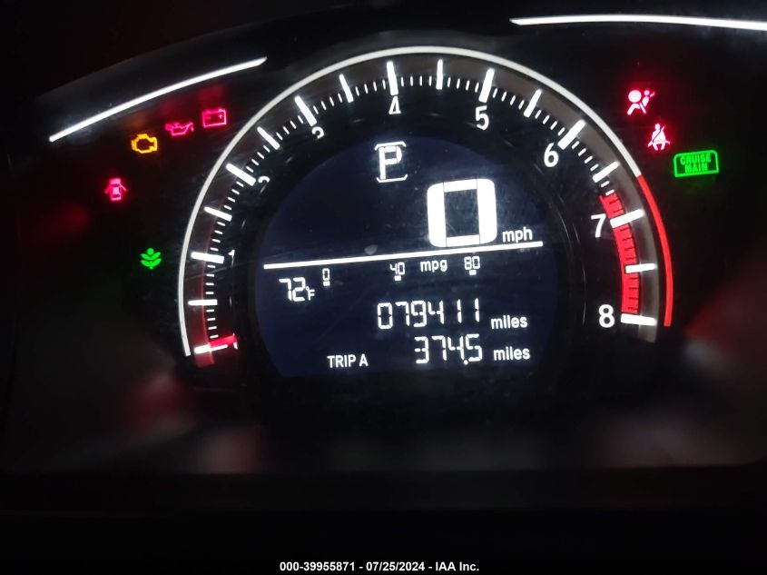 2018 Honda Civic Lx VIN: 19XFC2F52JE039584 Lot: 39955871