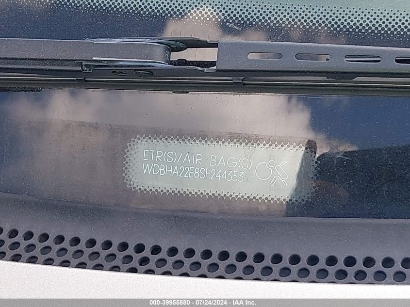 1995 Mercedes-Benz C 220 VIN: WDBHA22E8SF244353 Lot: 39955880