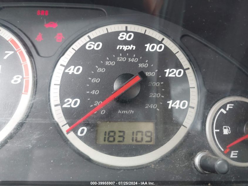 2003 Honda Cr-V Lx VIN: JHLRD68493C001563 Lot: 39955907