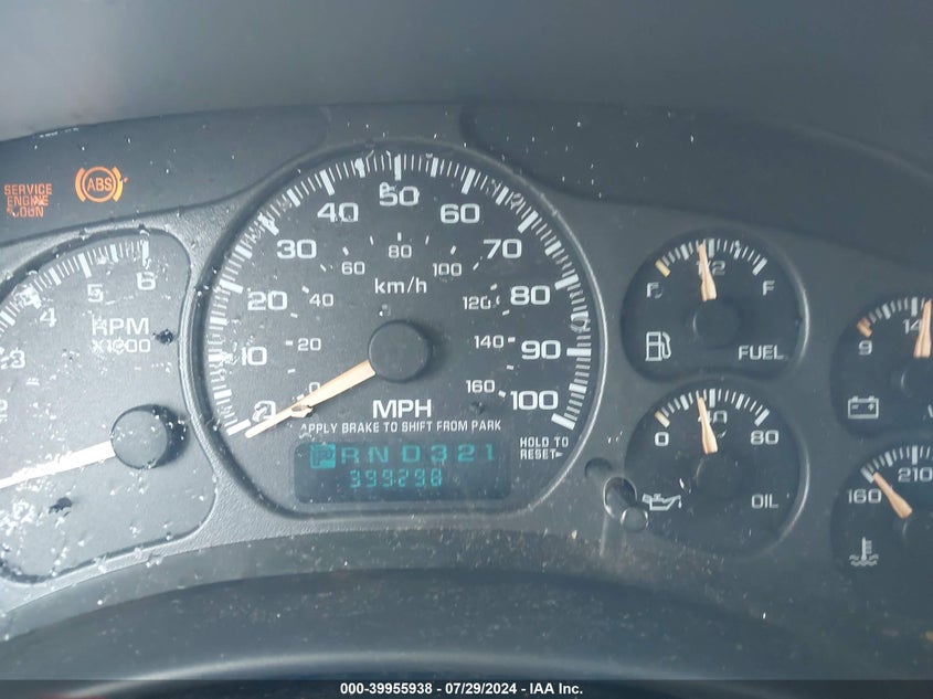 2002 Chevrolet Suburban 1500 Lt VIN: 3GNEC16Z22G203731 Lot: 39955938