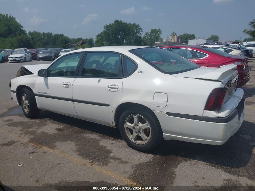 2003 Chevrolet Impala Ls VIN: 2G1WH55K339246182 Lot: 39955954