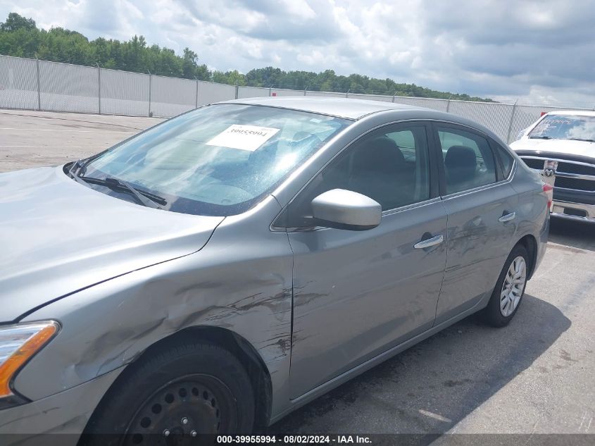 2014 Nissan Sentra Sv VIN: 3N1AB7AP1EY332449 Lot: 39955994