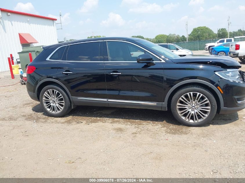 2018 Lincoln Mkx Reserve VIN: 2LMPJ8LR6JBL47837 Lot: 39956078