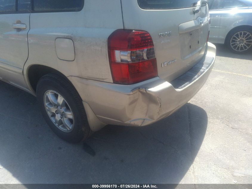 2006 Toyota Highlander Limited V6/Sport V6/V6 VIN: JTEEP21A260184849 Lot: 39956170