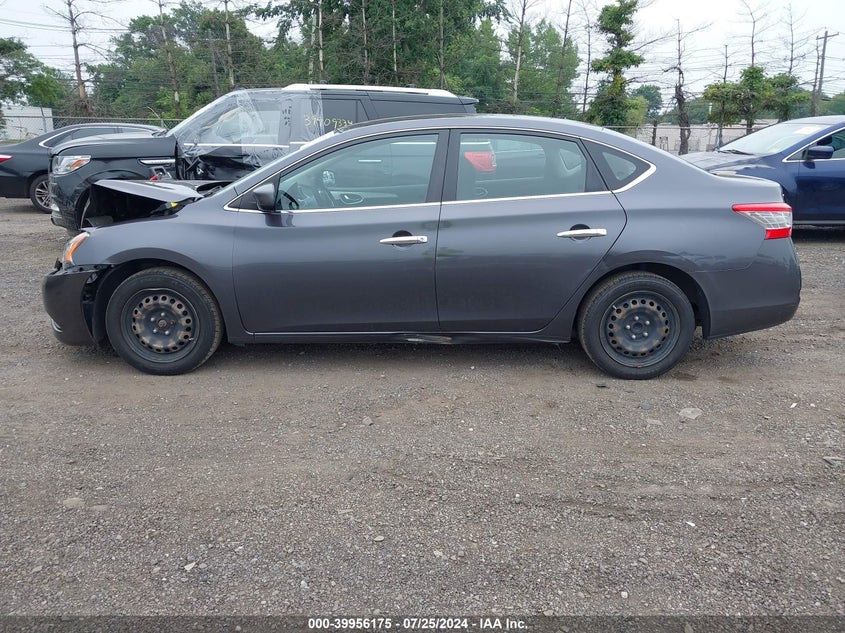 2014 Nissan Sentra S/Sv/Sr/Sl VIN: 3N1AB7AP7EY230525 Lot: 39956175