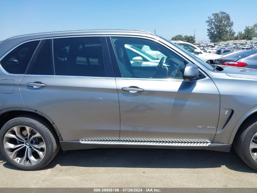 2018 BMW X5 Edrive xDrive40E Iperformance VIN: 5UXKT0C59J0V99827 Lot: 39956186