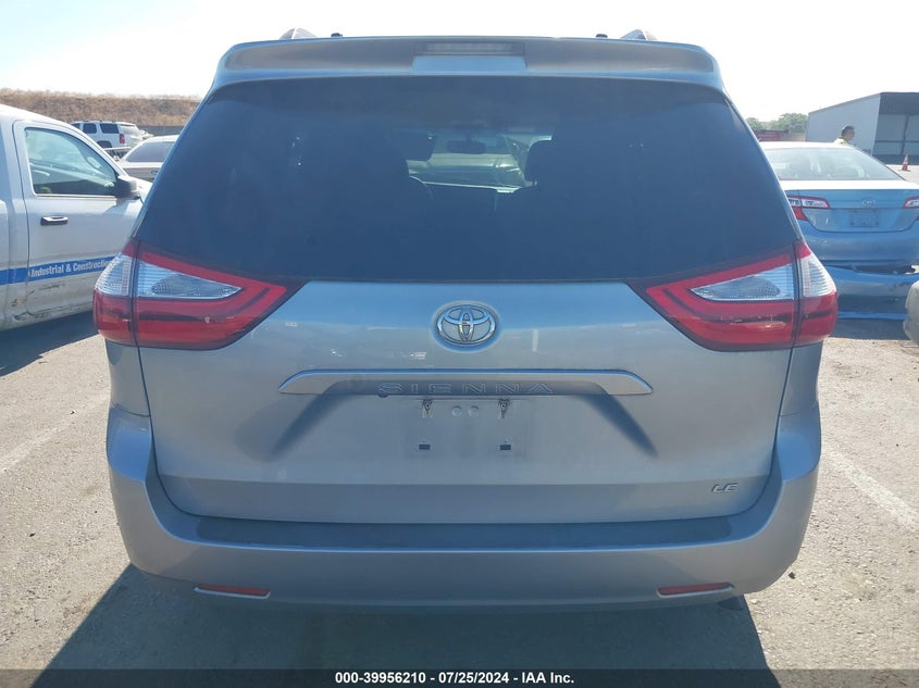 2016 Toyota Sienna Le VIN: 5TDKK3DC6GS696704 Lot: 39956210