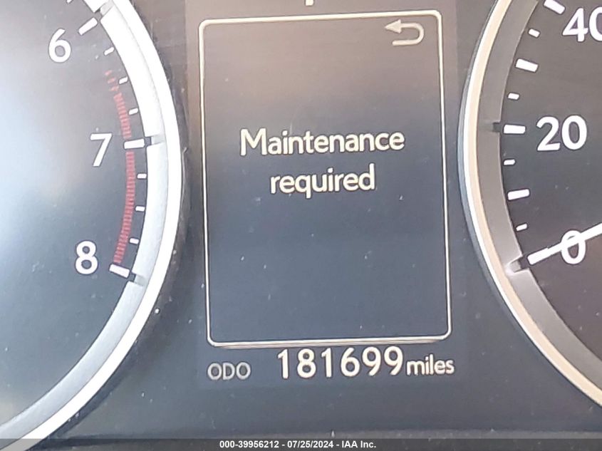 2014 Lexus Is 250 VIN: JTHBF1D29E5019986 Lot: 39956212