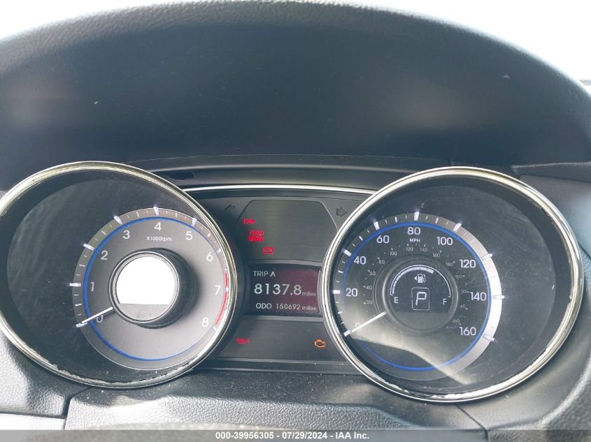 2013 Hyundai Sonata Gls VIN: 5NPEB4AC3DH679500 Lot: 39956305