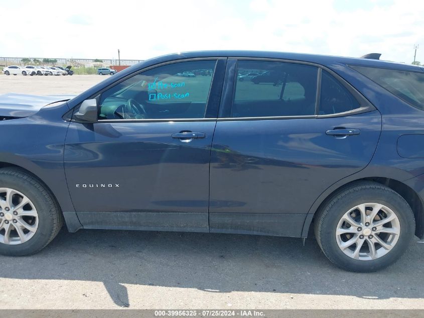 2018 Chevrolet Equinox Ls VIN: 3GNAXHEV2JL330611 Lot: 39956325