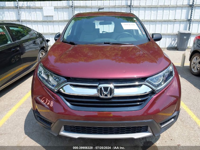 2019 Honda Cr-V Lx VIN: 2HKRW6H34KH215944 Lot: 39956328