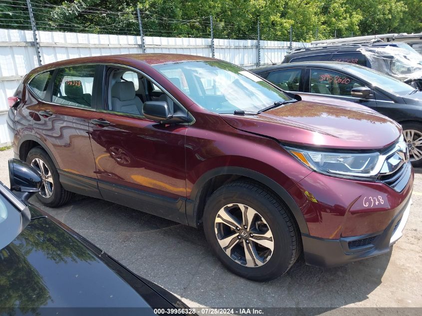 2019 Honda Cr-V Lx VIN: 2HKRW6H34KH215944 Lot: 39956328