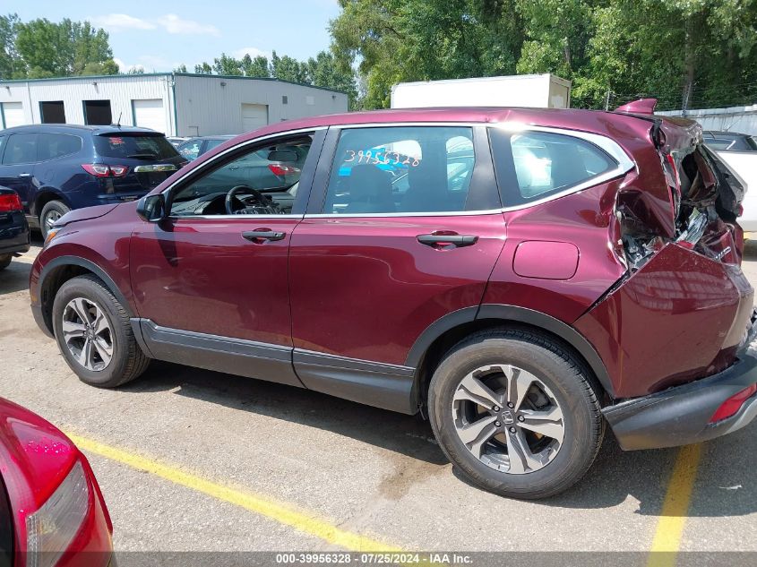 2019 Honda Cr-V Lx VIN: 2HKRW6H34KH215944 Lot: 39956328