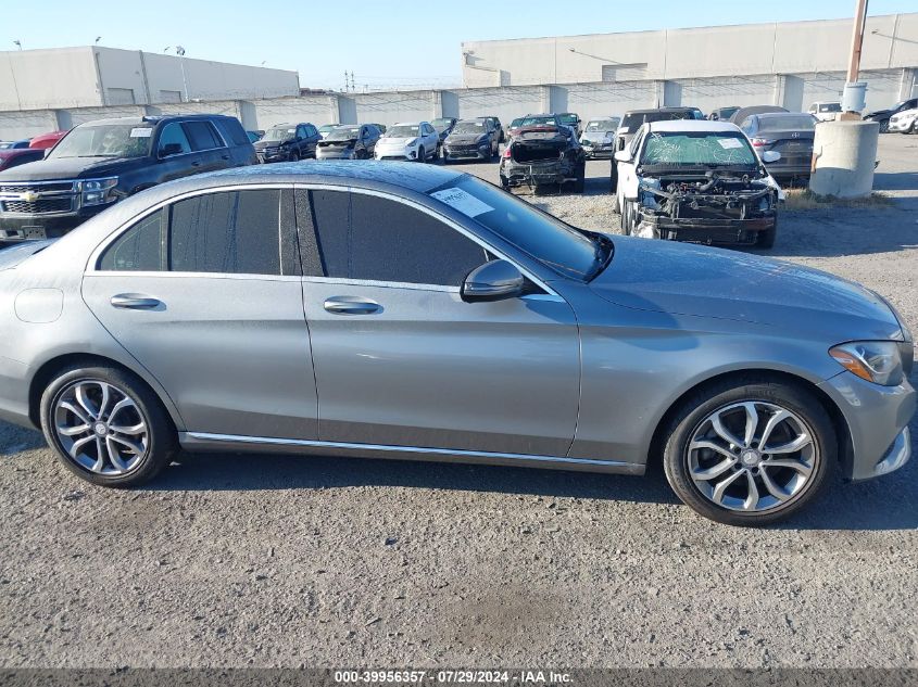 2016 Mercedes-Benz C 300 Luxury/Sport VIN: 55SWF4JB9GU144852 Lot: 39956357