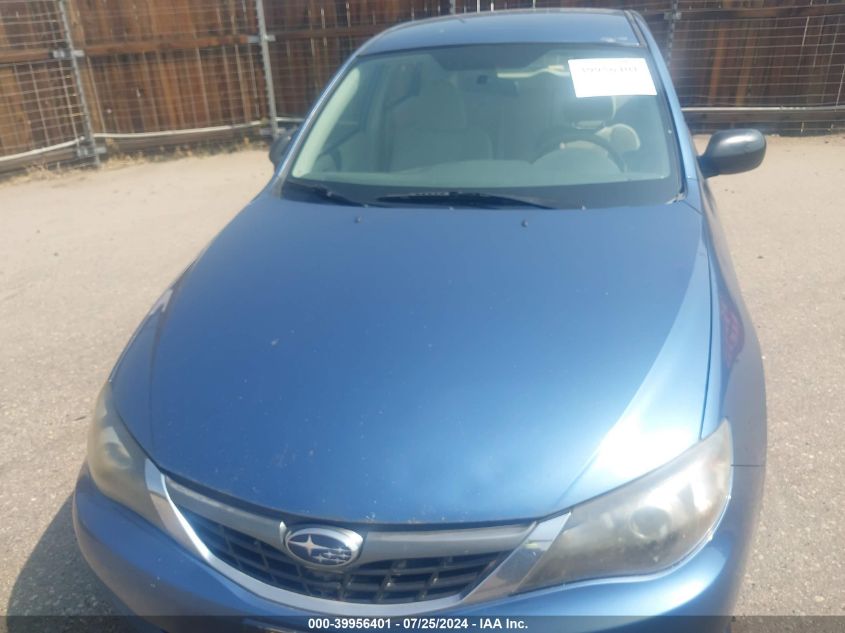 2008 Subaru Impreza 2.5I VIN: JF1GH61668H835441 Lot: 39956401