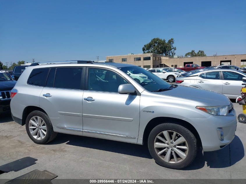 2011 Toyota Highlander Hybrid Limited V6 VIN: JTEDC3EH2B2002425 Lot: 39956446