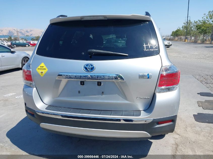 2011 Toyota Highlander Hybrid Limited V6 VIN: JTEDC3EH2B2002425 Lot: 39956446
