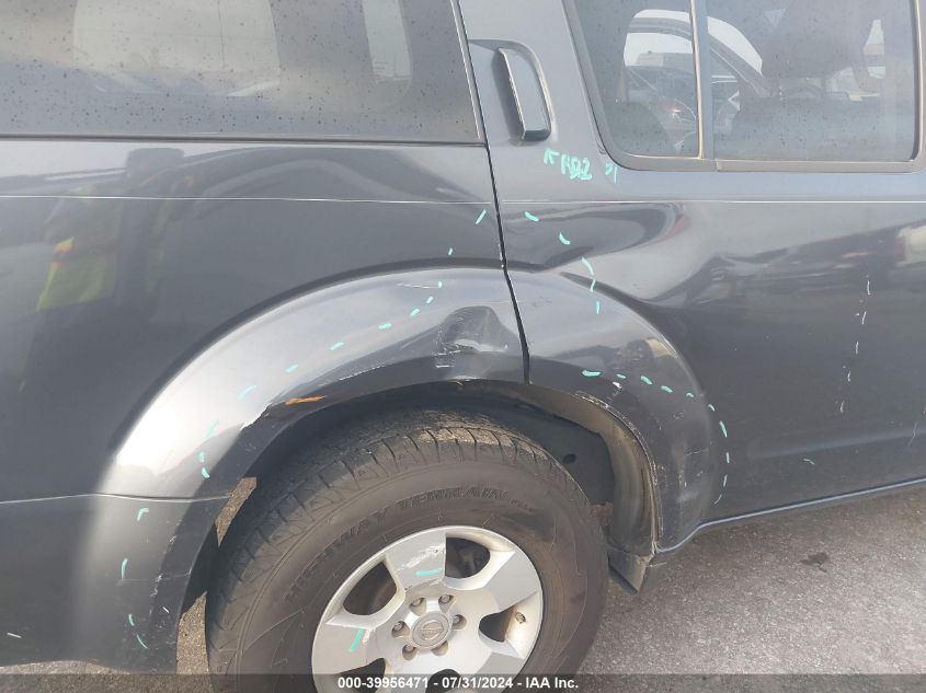 2011 Nissan Pathfinder S/Le/Se VIN: 5N1AR1NNXBC619691 Lot: 39956471