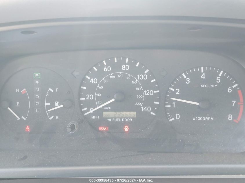 2000 Toyota Camry Le/Xle VIN: JT2BF28K9Y0287478 Lot: 39956495