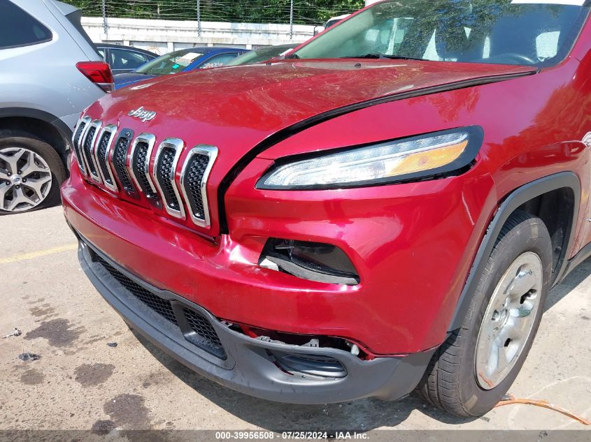 2016 Jeep Cherokee Sport VIN: 1C4PJMAB0GW343367 Lot: 39956508