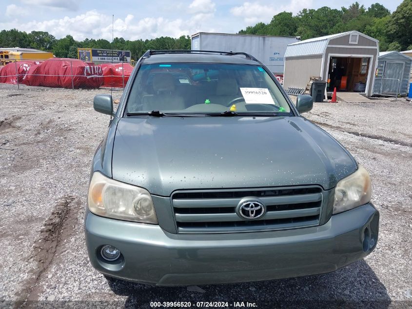 2006 Toyota Highlander VIN: JTEGD21A460147559 Lot: 39956520