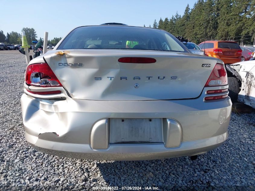 2006 Dodge Stratus Sxt VIN: 1B3EL46X06N242504 Lot: 39956522