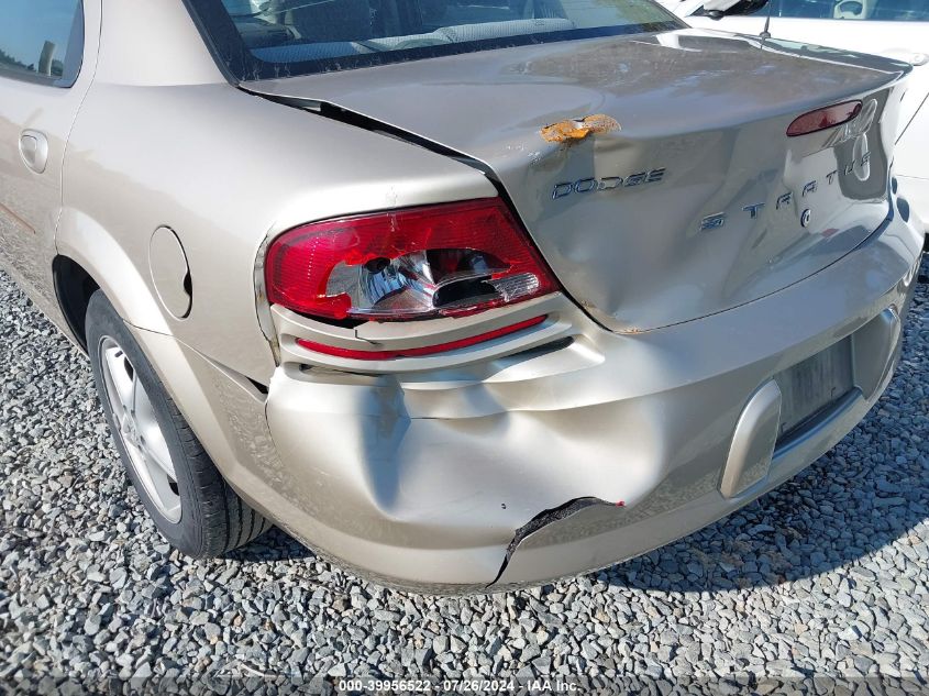 2006 Dodge Stratus Sxt VIN: 1B3EL46X06N242504 Lot: 39956522